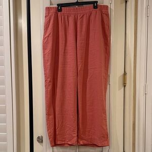 Old Navy Women's Salmon Wide Leg Pants